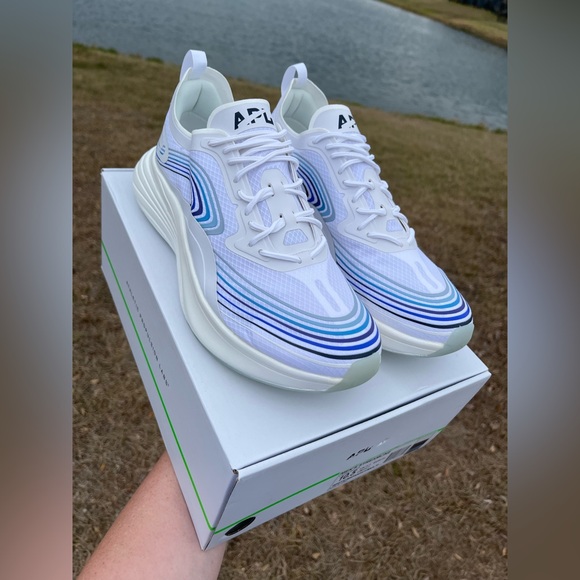 NWT APL Streamline Mens Size 10.5 in Blue and White Retails $350 main image 8